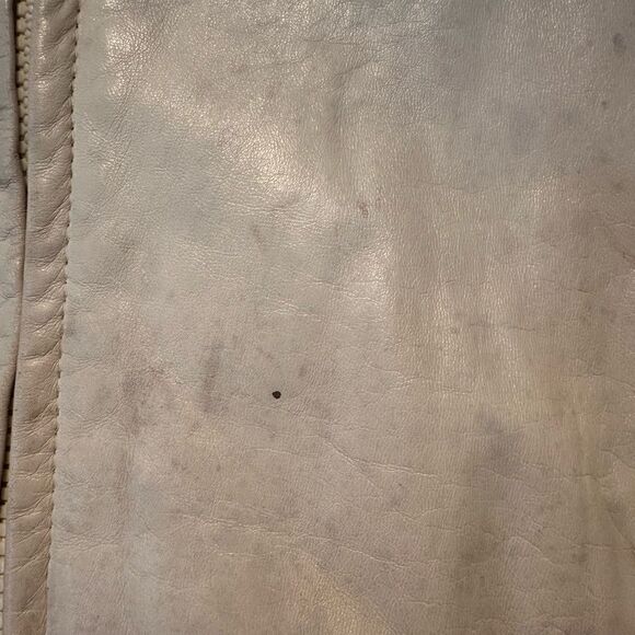 Vericci Leather Jacket Cream - Picture 9 of 12